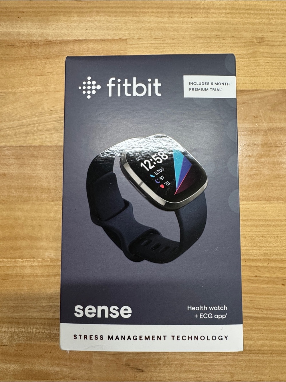 fitbit Sense Health Watch — Dark Blue Band